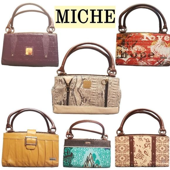 Miche Handbags - Miche Interchangeable Medium Curved Shoulder Handle Bag Base With 6 Covers